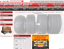Tablet Screenshot of performanceplustire.com